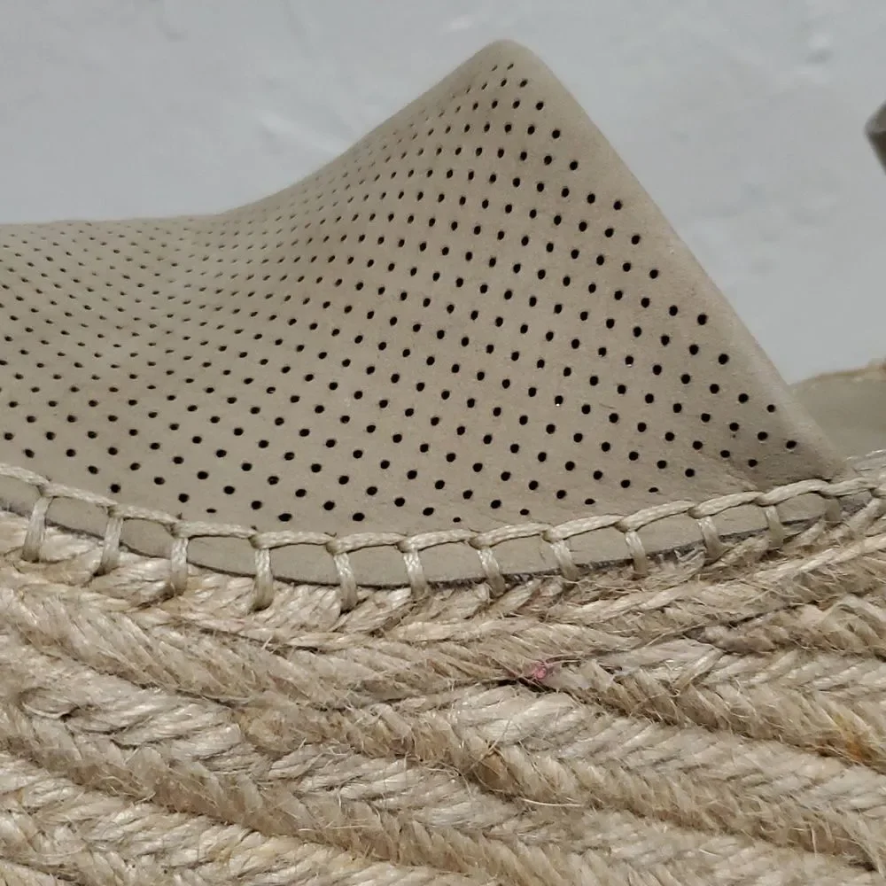 Marc Fisher Adalyn Stylish Espadrille Wedge Sandals In Taupe Size 6